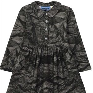 Nwt Romey loves Lulu black peter pan dress 18-24mo